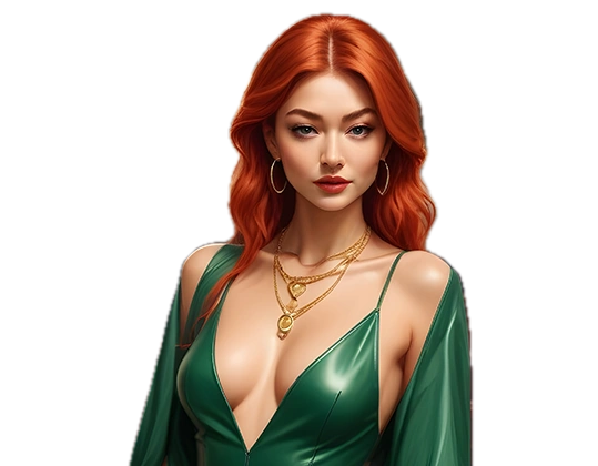 Model promoting WorldEntertainment live casino games.